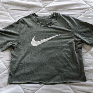 Grey Nike Crop Top